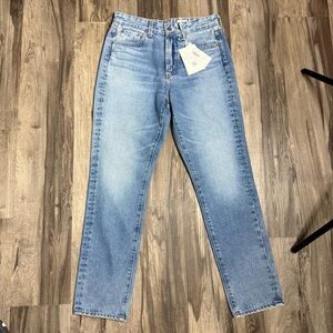 Ag Adriano Goldschmied Light Blue Straight Leg Jeans